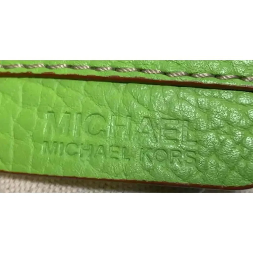 Women's Michael Michael Kors Lime Green Leather‎ Shoulder Crossbody Bag Y2K Brat